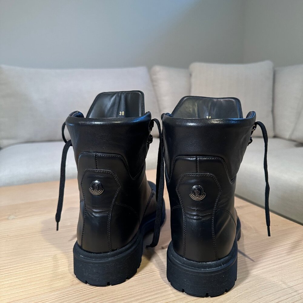 Moncler Combat Boots - Black (Women's EU 38/Size 8) - Picture 4 of 13